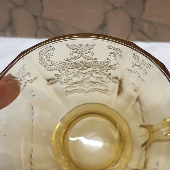 7 PC bundle vtg yellow Federal depression glass-Madrid &Normandie patterns - Picture 12 of 14